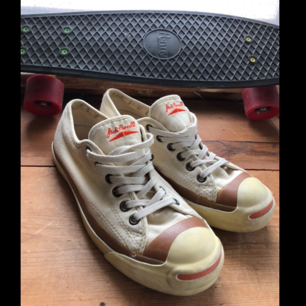 HTF Converse John Varvatos Jack Purcell Low Top Off White Shoes, Men 7 Women 8.5